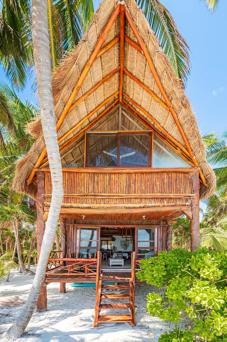 Amazing ECO Palapa at Private Beach in Sian Kaan.