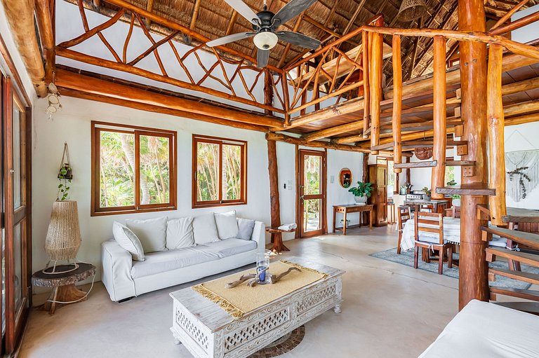 Amazing ECO Palapa at Private Beach in Sian Kaan.