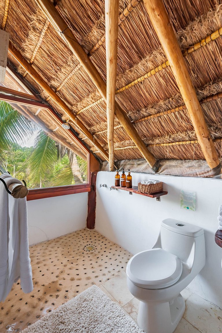 Amazing ECO Palapa at Private Beach in Sian Kaan.