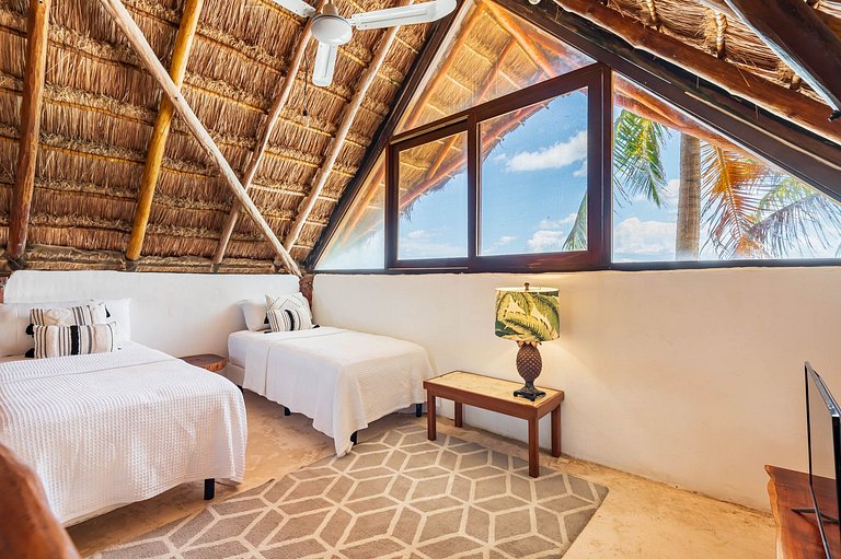 Amazing ECO Palapa at Private Beach in Sian Kaan.