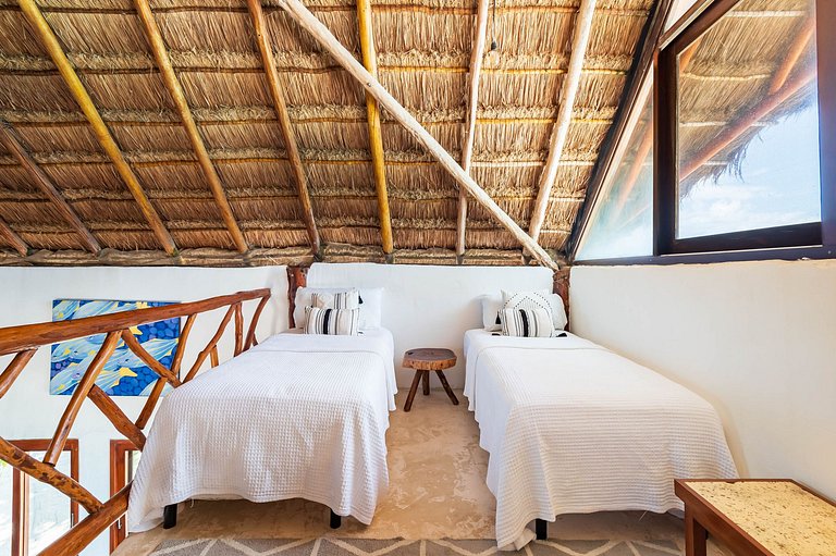 Amazing ECO Palapa at Private Beach in Sian Kaan.
