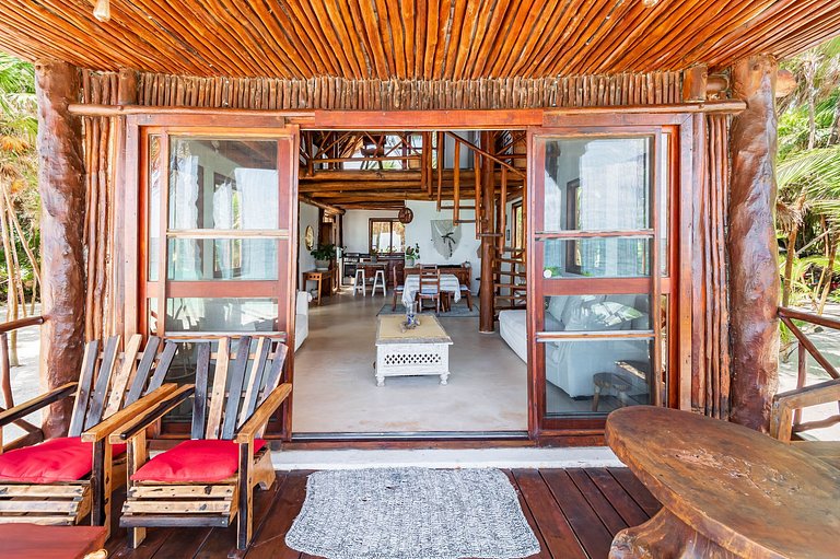 Amazing ECO Palapa at Private Beach in Sian Kaan.