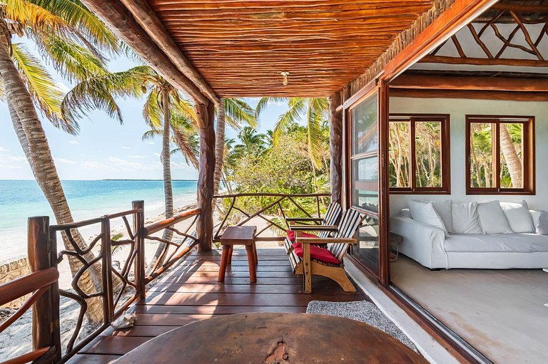 Amazing ECO Palapa at Private Beach in Sian Kaan.