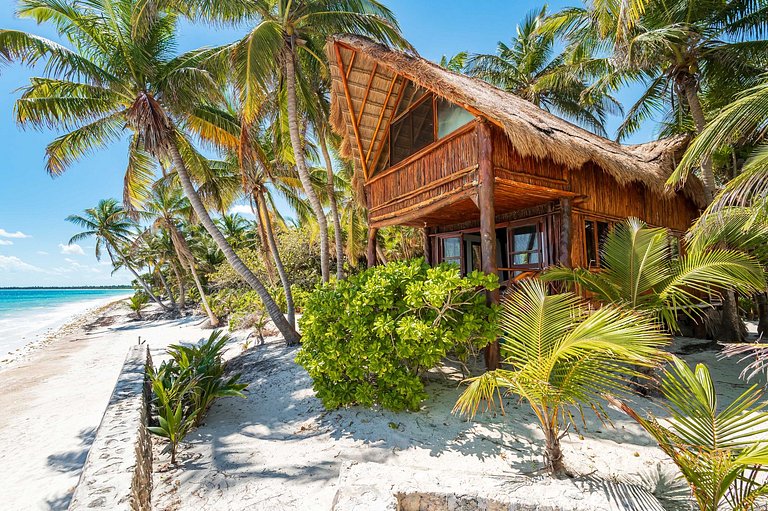 Amazing ECO Palapa at Private Beach in Sian Kaan.
