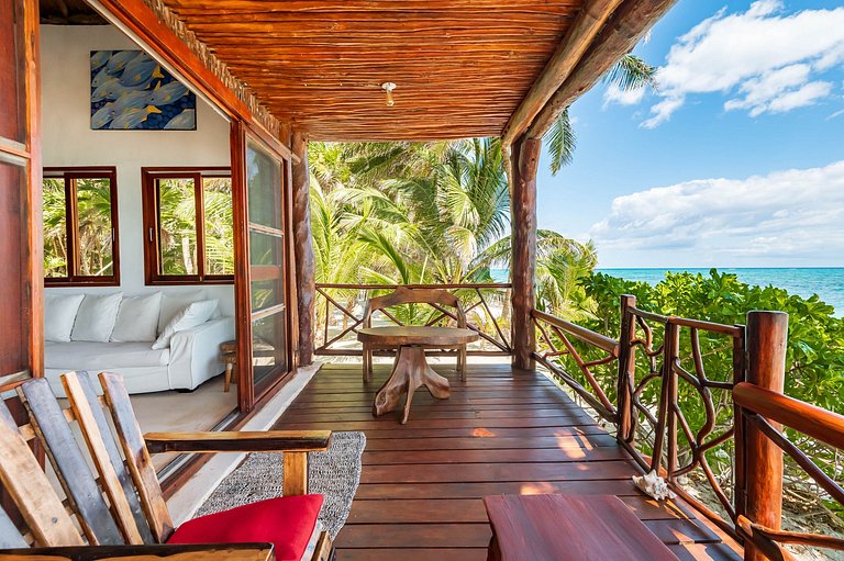 Amazing ECO Palapa at Private Beach in Sian Kaan.